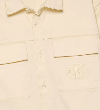 Calvin Klein Skyrta - Ofinn Pocket - Eftirglóandi