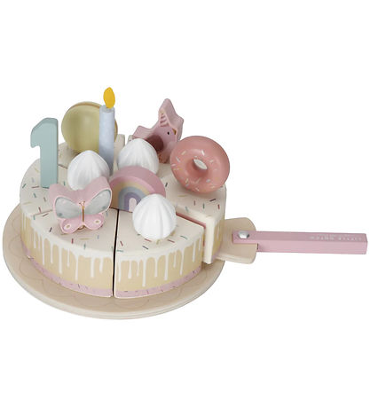 Little Dutch Birthday cake - 26 Parts - Wood - Pink