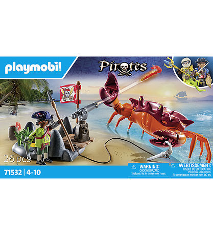 Playmobil Pirates - Kampen mot jättekrabban - 71532 - 26 Delar