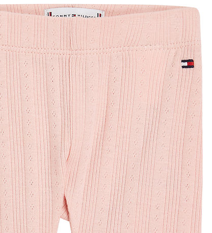 Tommy Hilfiger Leggings - Flower Pointelle - Soft Rose