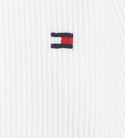 Tommy Hilfiger Pololichaam L/æ - Rib - Wit