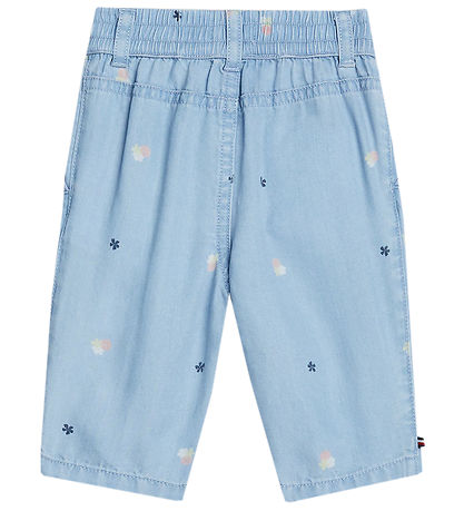 Tommy Hilfiger Jeans - Ljósblá M. Blóm
