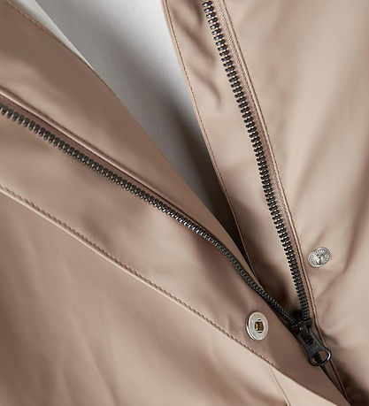 LMTD Rain Jacket - NlnDry10 - Mocha Meringue