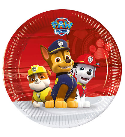 Decorata Party Cardboard plates - 8-Pack - 19.5 cm - Paw Patrol 