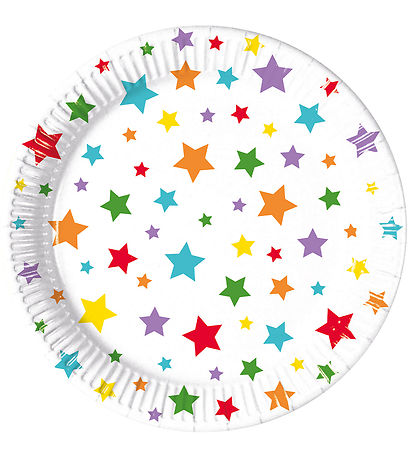 Decorata Party Cardboard plates - 8-Pack - 19.5 cm - Multicolour