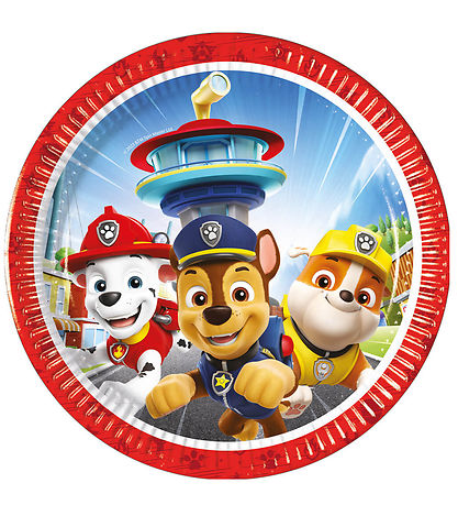 Decorata Party Pappaplötur - 8 Pakki - 19,5 cm - Paw Patrol Resc