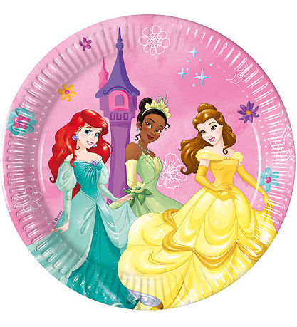 Decorata Party Cardboard plates - 8-Pack - 19.5 cm - Princess Li