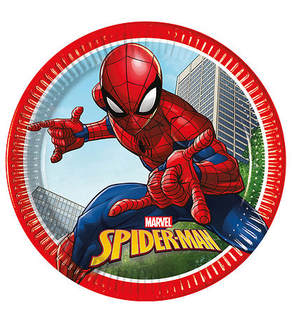 Decorata Party Cardboard plates - 8-Pack - 19.5 cm - Spider-Man 