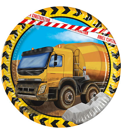 Decorata Party Cardboard plates - 8-Pack - 19.5 cm - Constructio