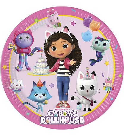 Decorata Party Pappteller - 8er-Pack - 19,5 cm - Gabby's Dollhou