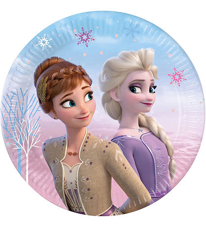 Decorata Party Cardboard plates - 8-Pack - 19.5 cm - Frozen II W