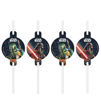 Decorata Party Strohhalme - 4er-Pack - Star Wars Galaxy