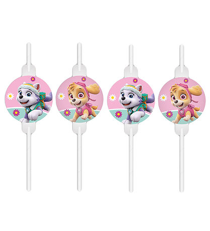 Decorata Party Straws - 4-Pack - Paw Patrol Skye Duck Everest
