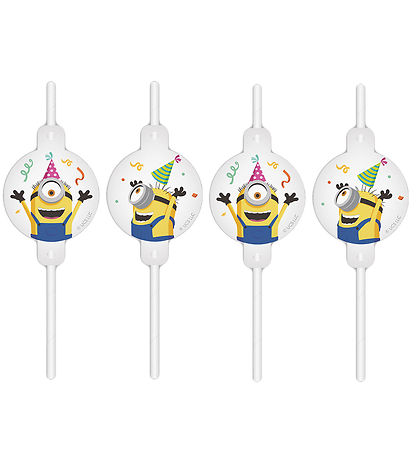 Decorata Party Strohhalme - 4er-Pack - Minions: Der Aufstieg von