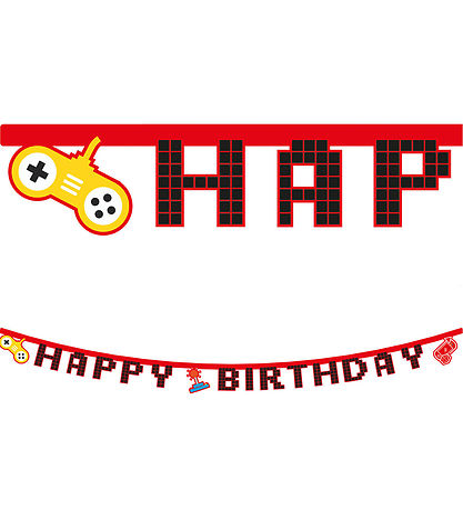 Decorata Party Happy Afmæli Banner - Leikir Party
