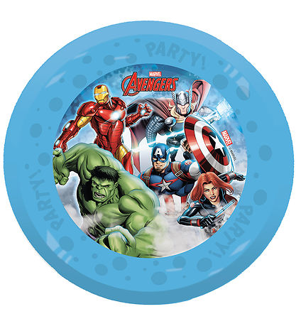 Decorata Party Plastic plates - 4-Pack - 21 cm - Avengers Infi