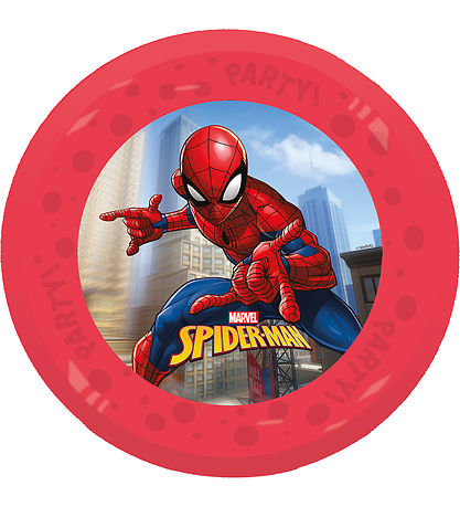 Decorata Party Plastic plates - 4-Pack - 21 cm - Spider-Man Cr