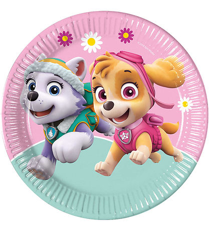 Decorata Party Pappteller - 8er-Pack - 23 cm - Paw Patrol Skye