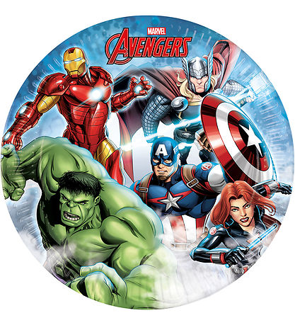 Decorata Party Pappaplötur - 8 Pakki - 23 cm - Avengers Infinity