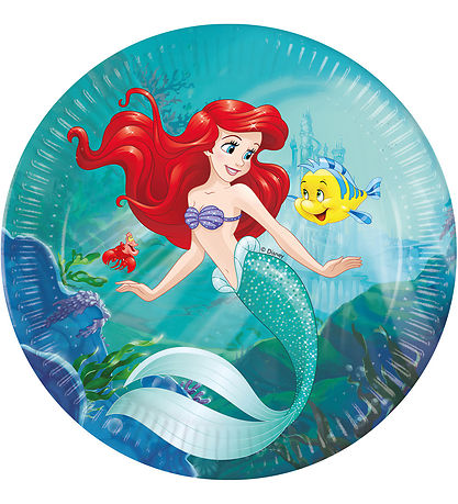 Decorata Party Cardboard plates - 8-Pack - 23 cm - Ariel Curious