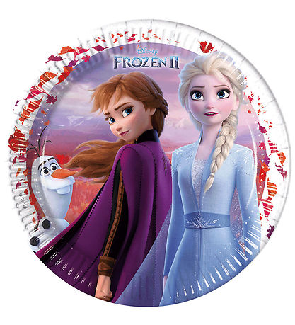Decorata Party Cardboard plates - 8-Pack - 23 cm - Frozen II
