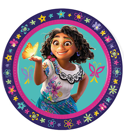 Decorata Party Cardboard plates - 8-Pack - 23 cm - Encanto