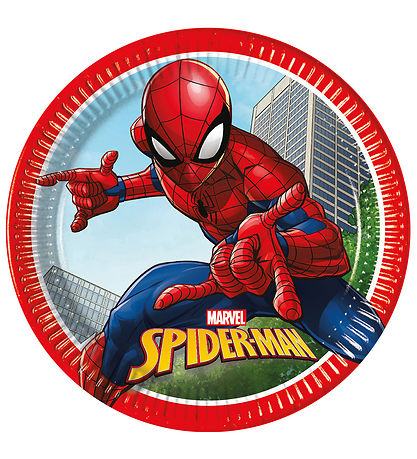 Decorata Party Cardboard plates - 8-Pack - 23 cm - Spider-Man Cr