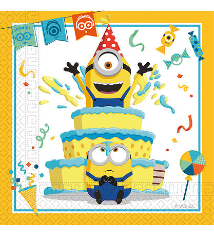 Decorata Party Napkins - 20-pack - 33x33 cm - Minions: The Ris