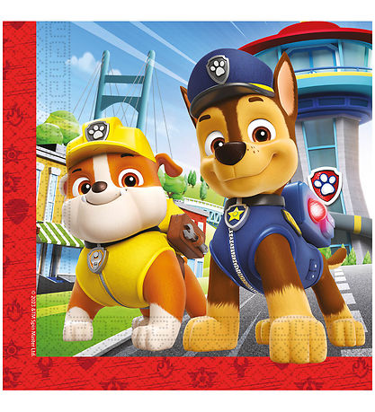 Decorata Party Napkins - 20-pack - 33x33 cm - Paw Patrol Rescu