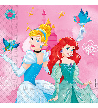 Decorata Party Napkins - 20-pack - 33x33 cm - Princess Live Yo