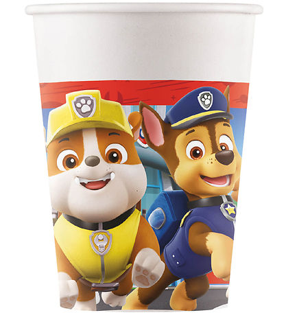 Decorata Party Cardboard mug - 8-Pack - 200 mL - Paw Patrol Resc
