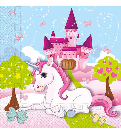 Decorata Party Napkins - 20-pack - 33x33 cm - Unicorn