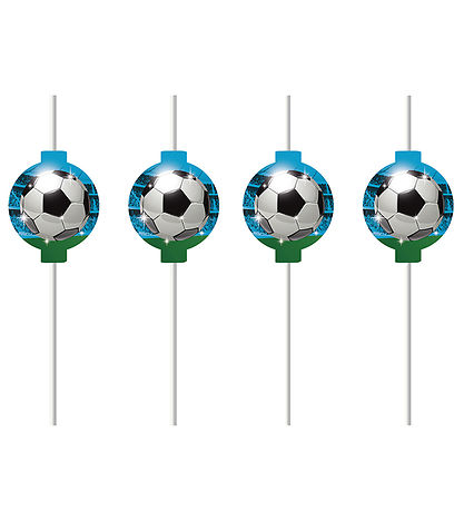 Decorata Party Straws - 4-Pack - Soccer Fans