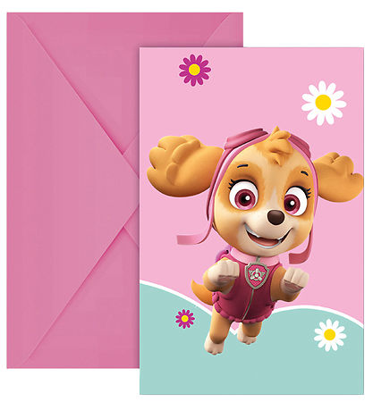 Decorata Party Invitations - 6-Pack - Paw Patrol Skye Duck Evere