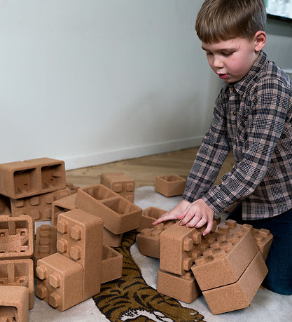 Dantoy Building Blocks - 22 Parts - Cork