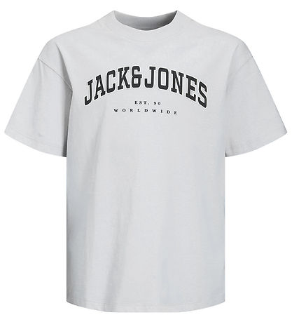 Jack & Jones Stuttermabolur - JjeCaleb - White
