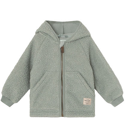 Mini A Ture Fleece Jacket - Teddy - MatLiff - Pale Green