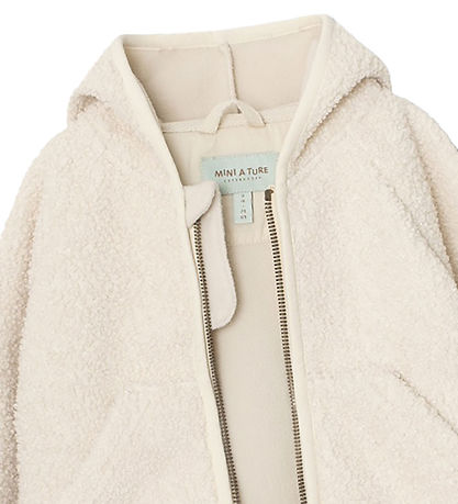 Mini A Ture Fleece Jacket - Teddy - MatLiff - Angora Cream