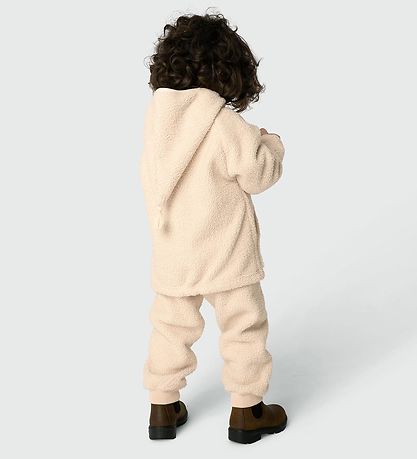 Mini A Ture Fleece Jacket - Teddy - MatLiff - Angora Cream