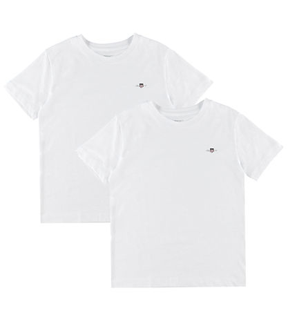 GANT T-Shirt - 2er-Pack - Weiß