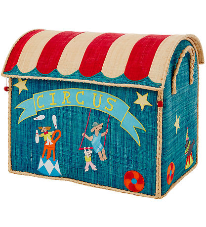 Rice Oppbevaringskurver - Raffia - 3 stk. - 52/45/37 cm - Sirkus