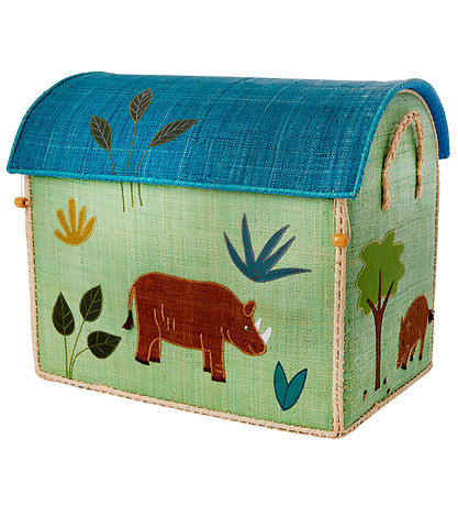 Rice Storage Baskets - Raffia - 3 pcs - 52/45/37 cm - Jungle