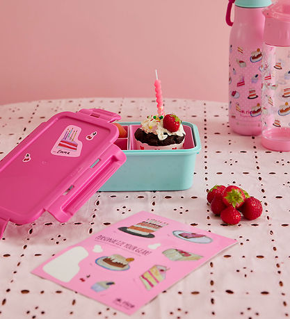 Rice Límmiðar Til Nestisbox - 10 Stk. - Bleikt/Sweet Cake
