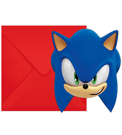 Decorata Party Invitations - 6-Pack - Sonic Speed