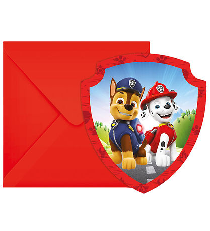 Decorata Party Invitations - 6-Pack - Paw Patrol Rescue Heroes
