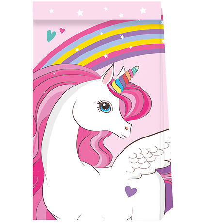 Decorata Party Karkkikassit - 4 kpl - Unicorn Rainbow Värit