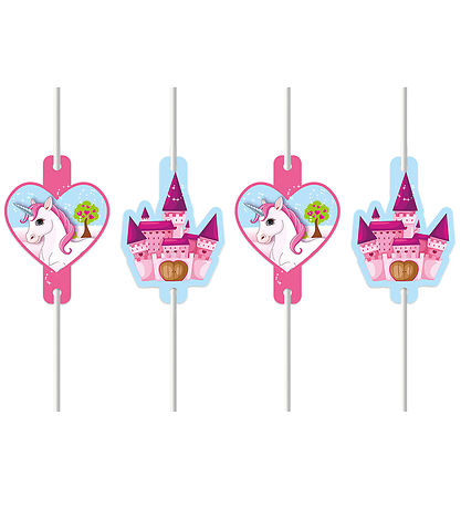 Decorata Party Straws - 4-Pack - Unicorn
