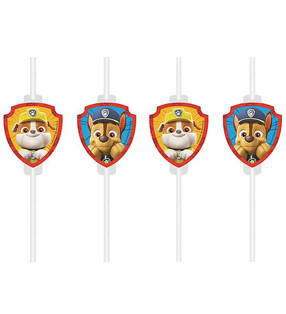 Decorata Party Straws - 4-Pack - Paw Patrol Rescue Heroes