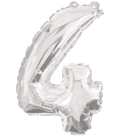 Decorata Party Þynnublöðru - 85 cm - No 4 - Silfur