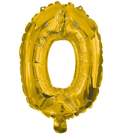 Decorata Party Þynnublöðru - 85 cm - Nei 0 - Gull